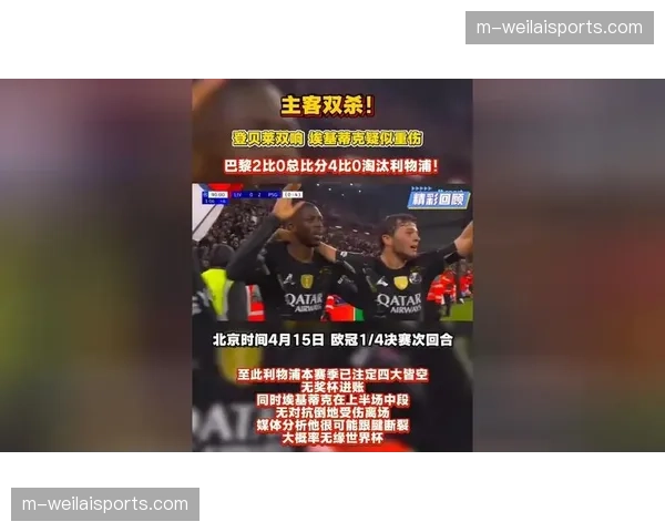 利物浦总比分0-4遭巴黎双杀，防线漏洞暴露转换效率问题